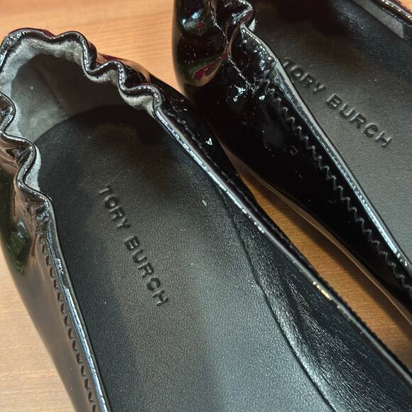 Tory Burch Minnie Travel Patent Leather Ballet Flats Size 5.5 - Picture 6 of 7